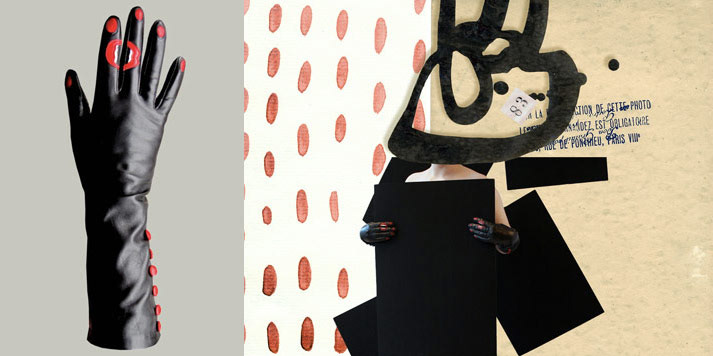 randi antonsen visual design collage photo gloves poem surreal bertrand mahe aristide