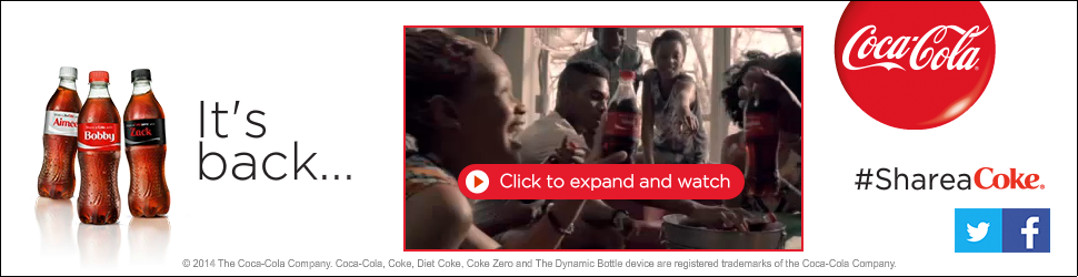coke youtube doubleclick banner expanding banner Video Banner