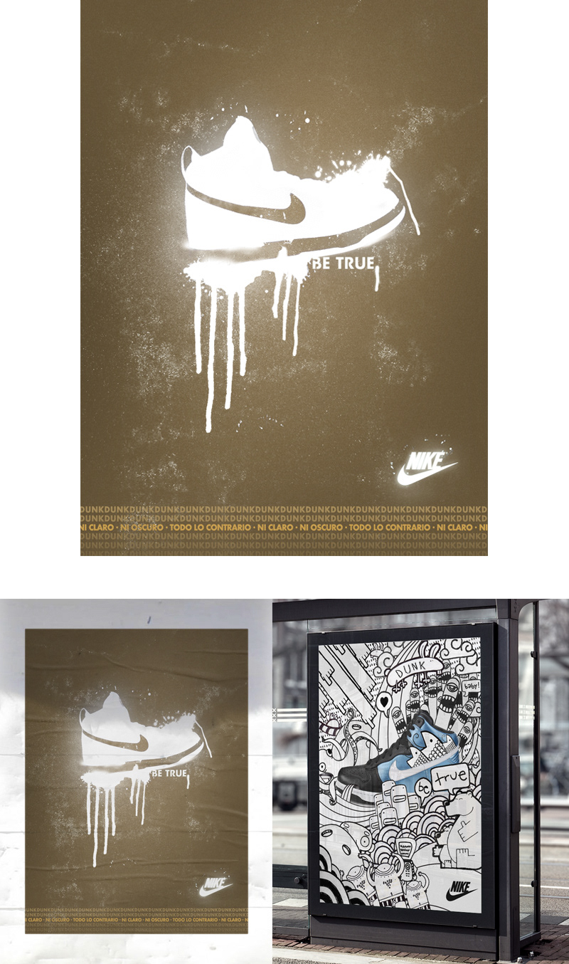 Nike DUNK urban tribes campaign Campaña shoes tenis sports deporte ILLUSTRATION 