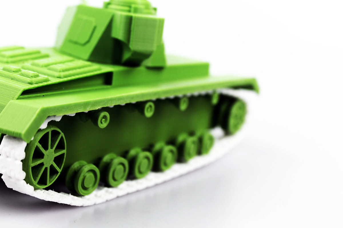 3d printing Green PLA german Panzer IV Solidworks myminifactory cad design world war two
