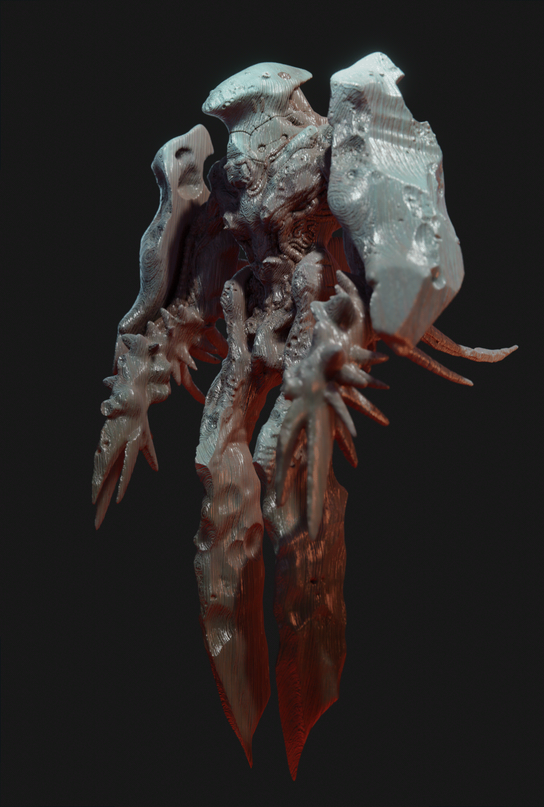 alien Character concept art creature Creature Design horror monster Scifi statue