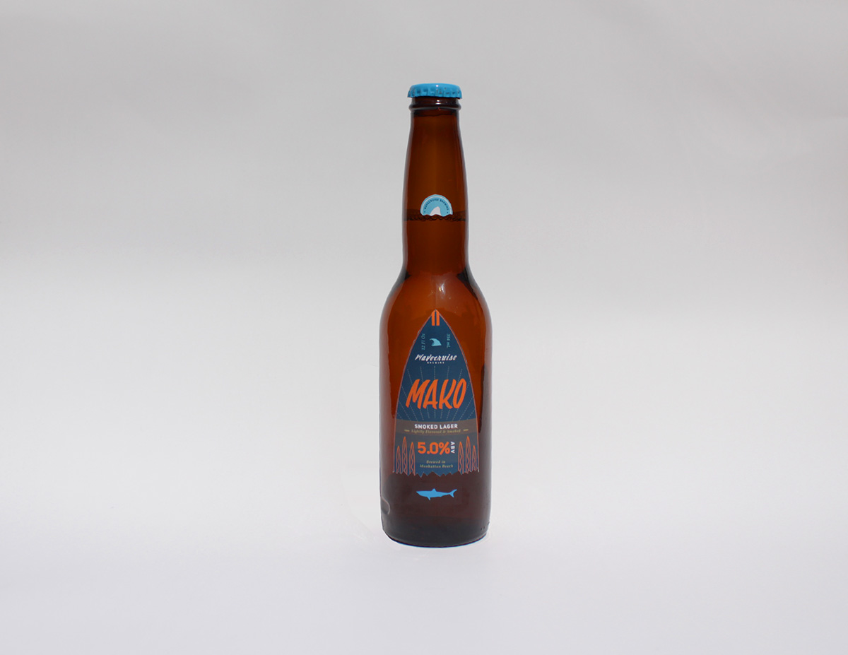 brands logos lettering beer brewery Los Angeles craft beer Label shark Shark Week