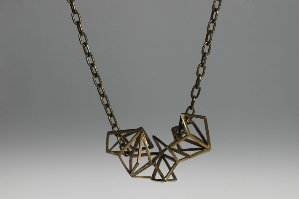 jewelry metal design geometry risd brass Necklace ring earrings bracelet