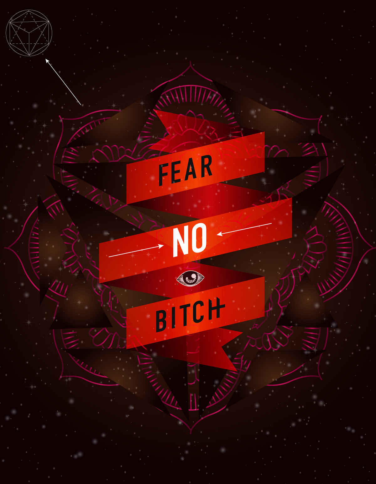FEAR NO BITCH frases inspiring no fear