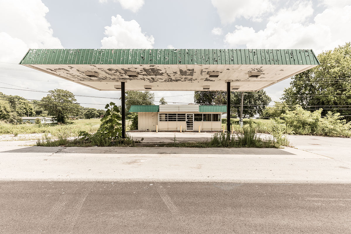 gas station abandoned petrol station