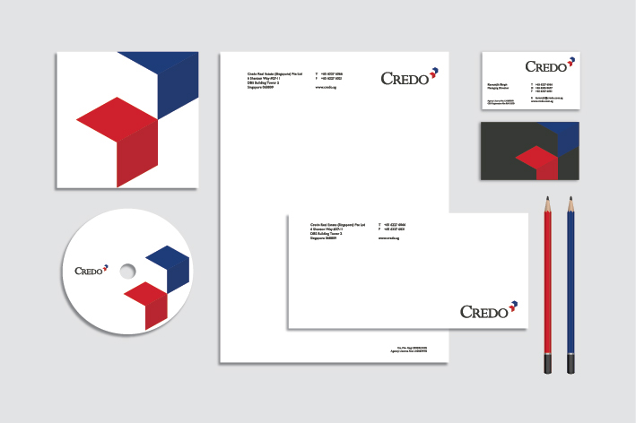 logo Stationery corporate folder letterhead business card Name card envelope design singapore