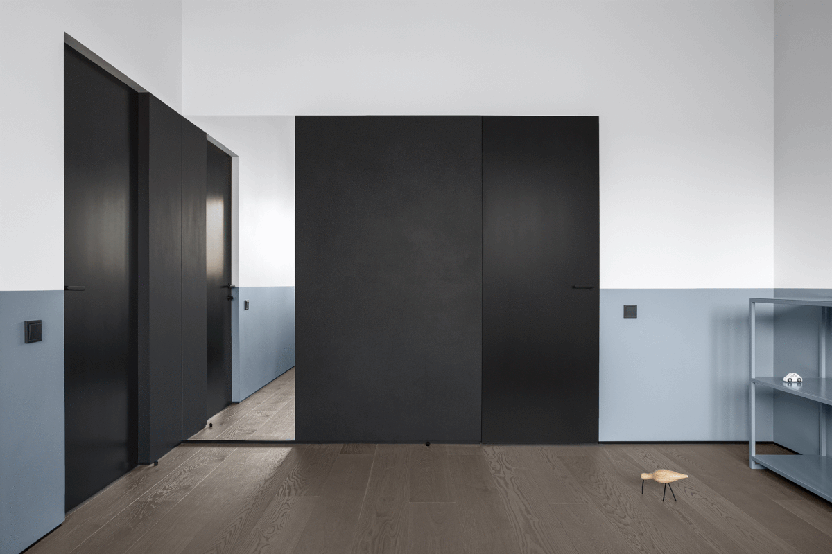 monochrome interior Minimalistic interior kidsroom interior design kiev concrete