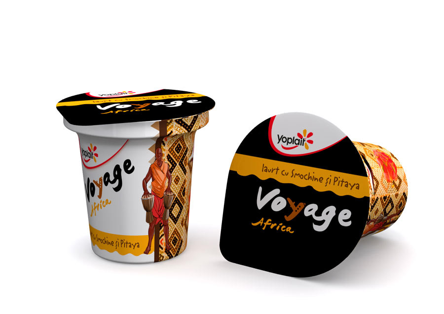 Food Packaging  yoghurt  branding