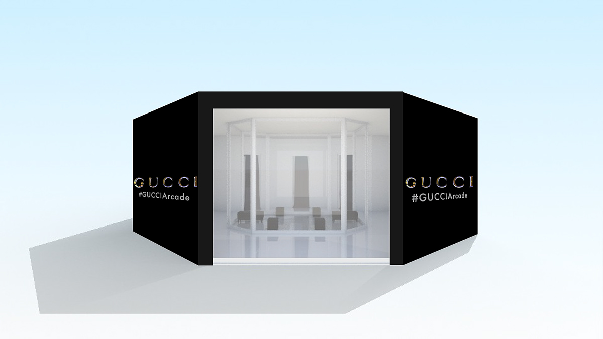 gucci arcade gucciarcade customization dubai UAE Pop Up Shop Experience luxury