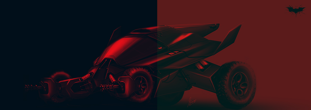 batman design car design bat mobile dark knight concept Automotive design car Dc Comics Film  