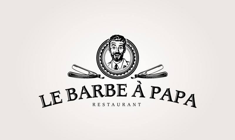 brand identity logo restaurant Paris