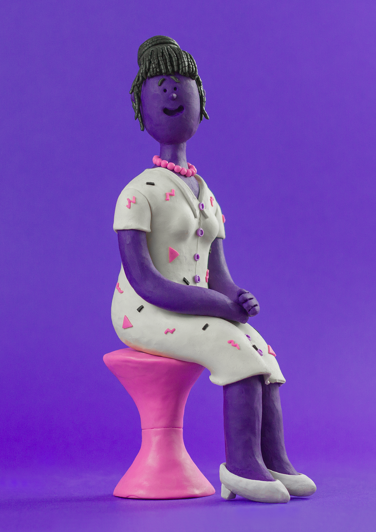 clay Plasticine craft ILLUSTRATION  characters characterdesign design color portrait sculpting 