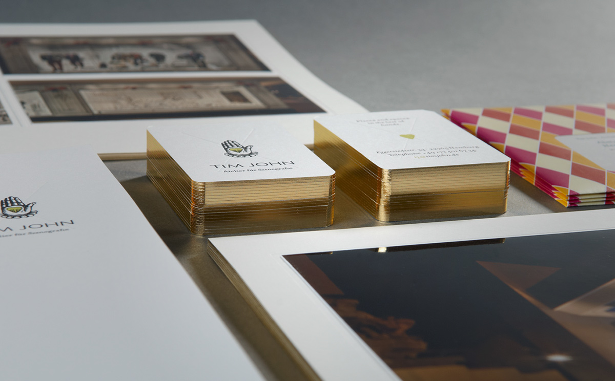 Tim John scenography letterpress gmund cotton Corporate Design Playing Cards