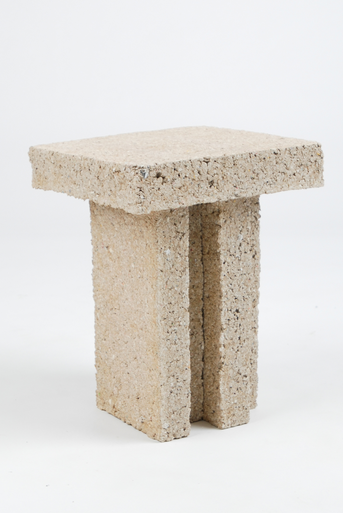 Wabi Sabi paper Cellulose Insulation wood glue chair stool