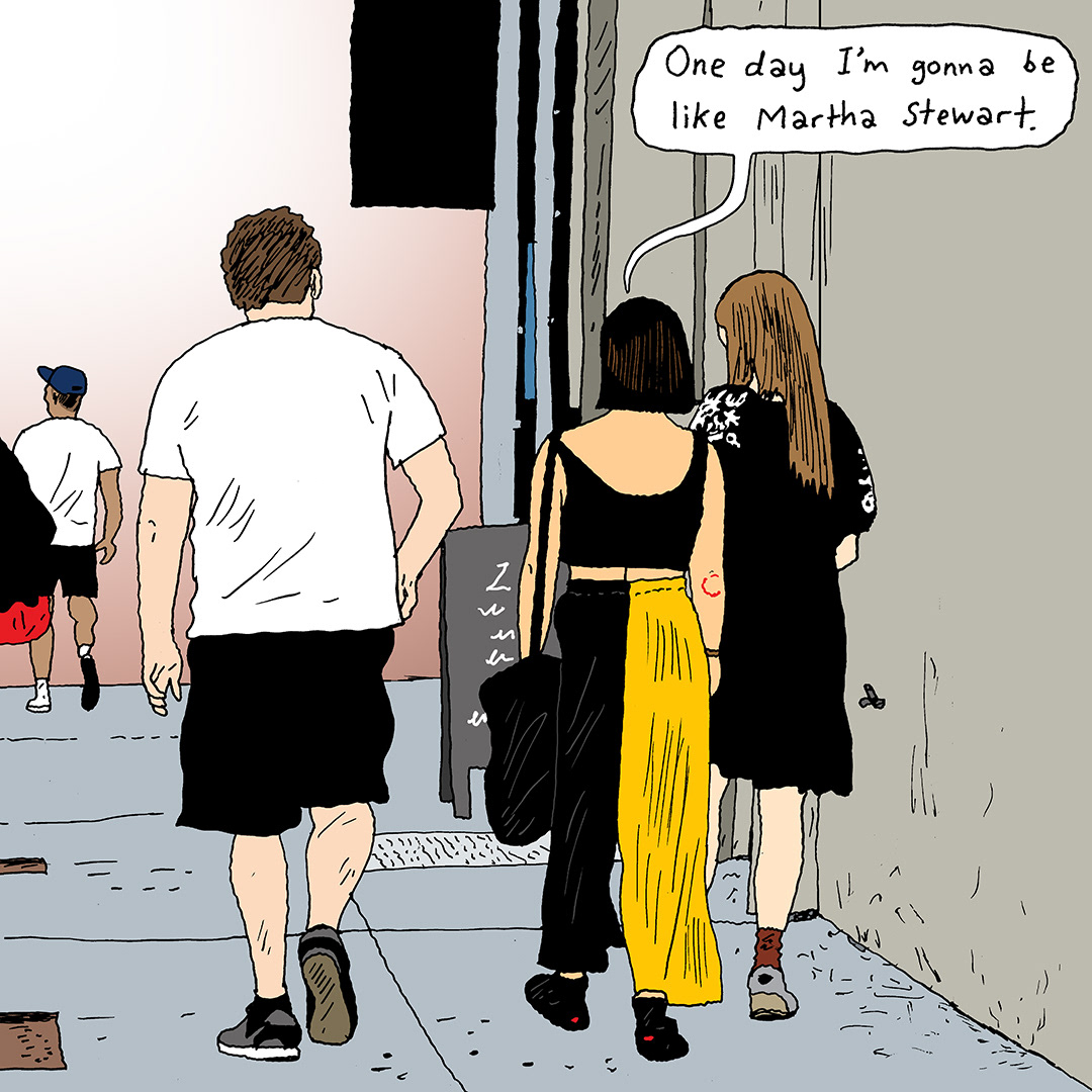 illustrations everyday life Fashion  Street people drawings Peter Arkle Observations overheard real life
