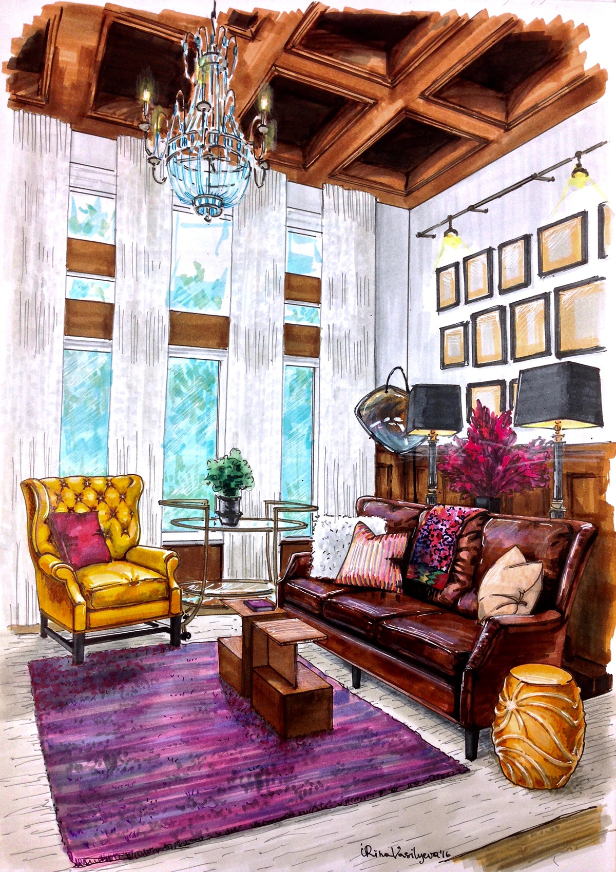 Interior Of Drawing Room 3d Rendering Stock Photo Picture And Royalty Free  Image Image 10428736