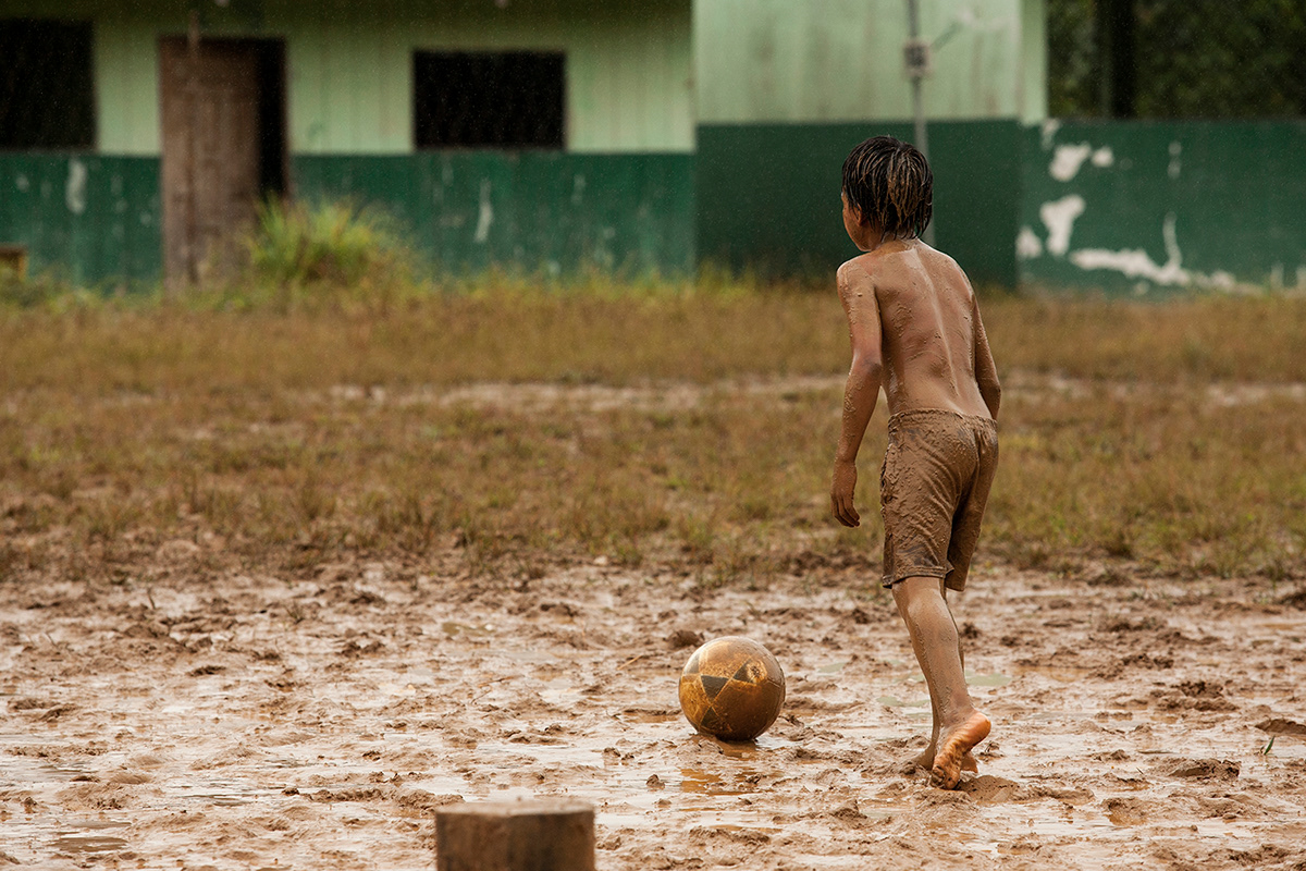 Huaorani Futbol soccer comunidad Comunity team
