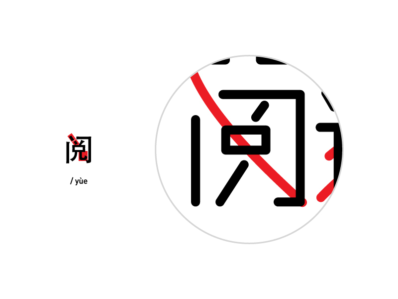 logo proposal bookfest Reading Chinese Character