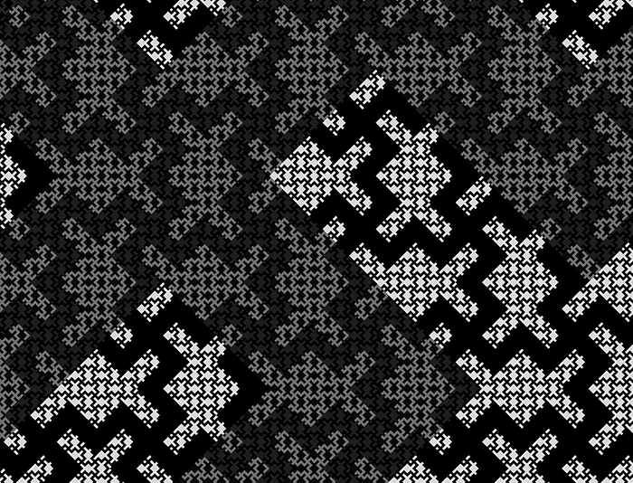 swastika fractal print