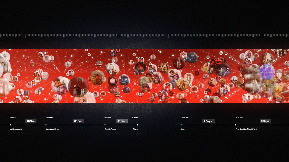 Adobe Portfolio antilop Coca Cola 125th year exhibition projection mapping indoor mapping