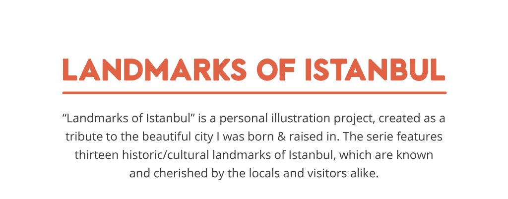 ILLUSTRATION  building architecture Landmark istanbul Turkey vector flatdesign symbol Guide