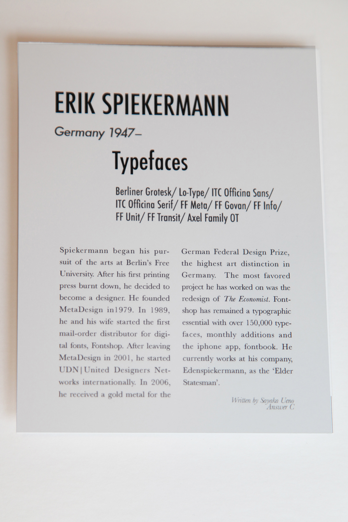 DeckofCards designers blackandwhite object Typographers