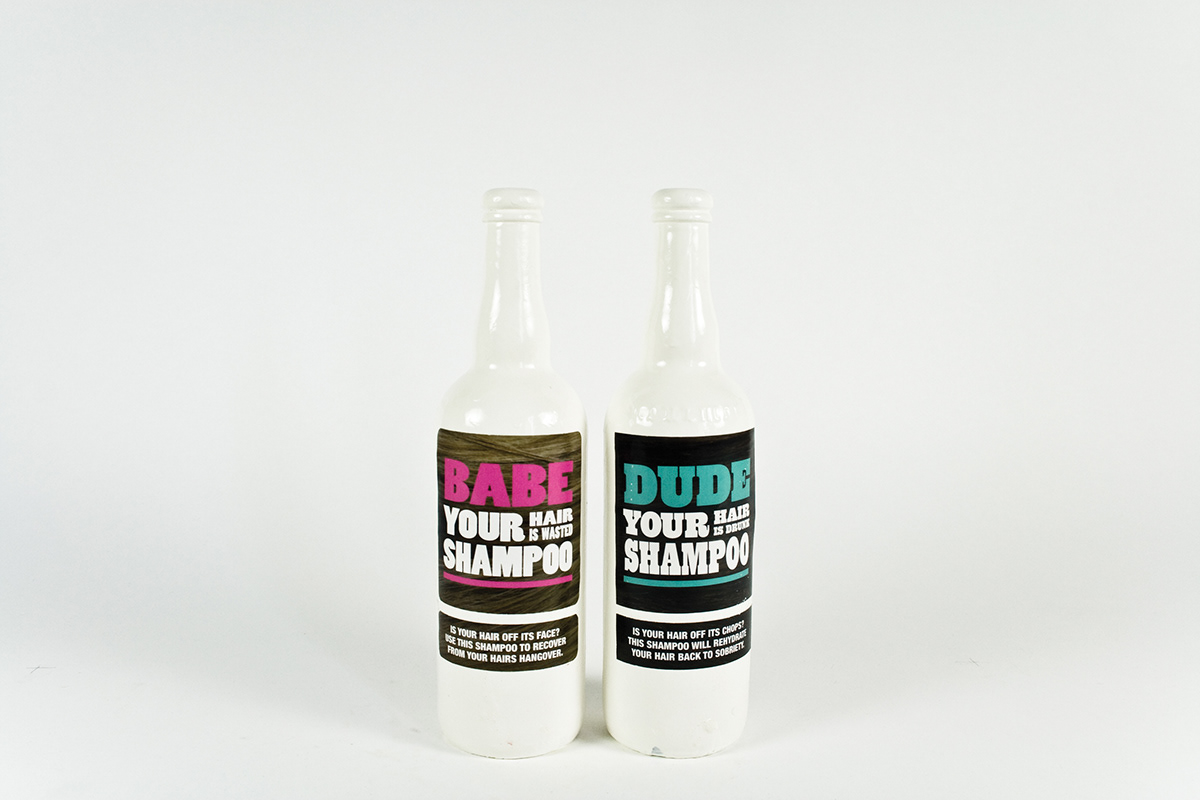 bottle design bottles hair shampoo Packaging type typography packaging