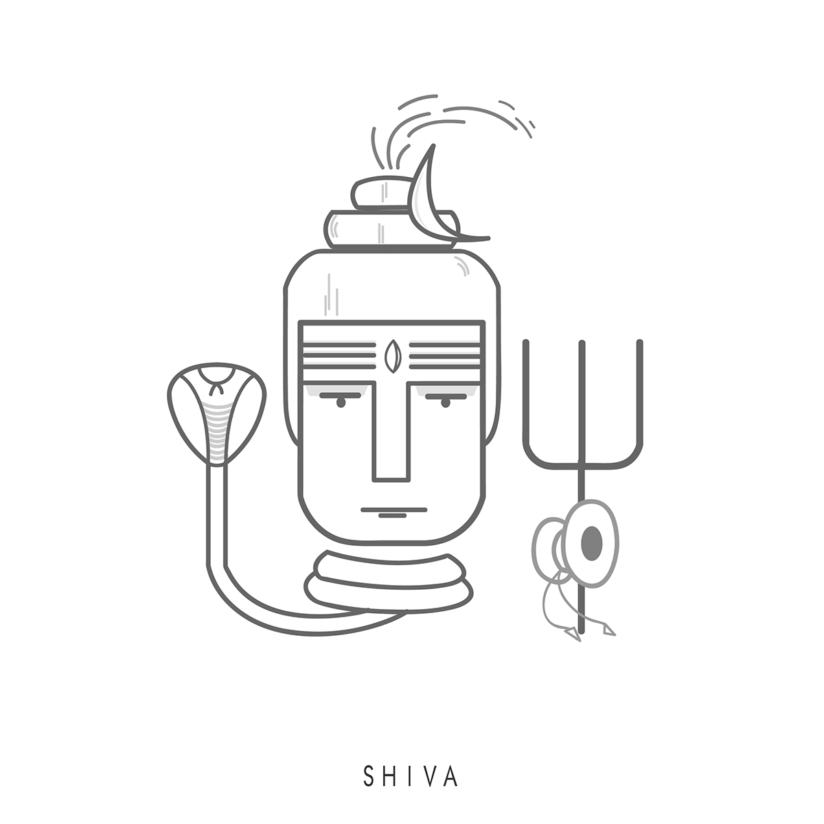 Hindu hindu gods indiangods gods India Illustrator vector art