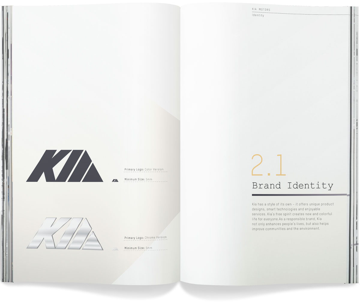 kia motors kia Brand Guideline Manual rebarnding