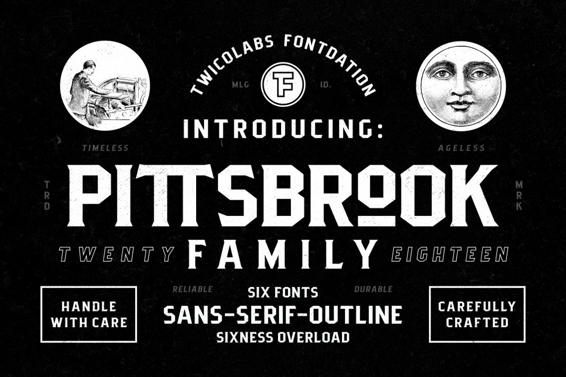 font Typeface serif pittsbrook serif fontdation vintage Classic liquor E-Sport sport