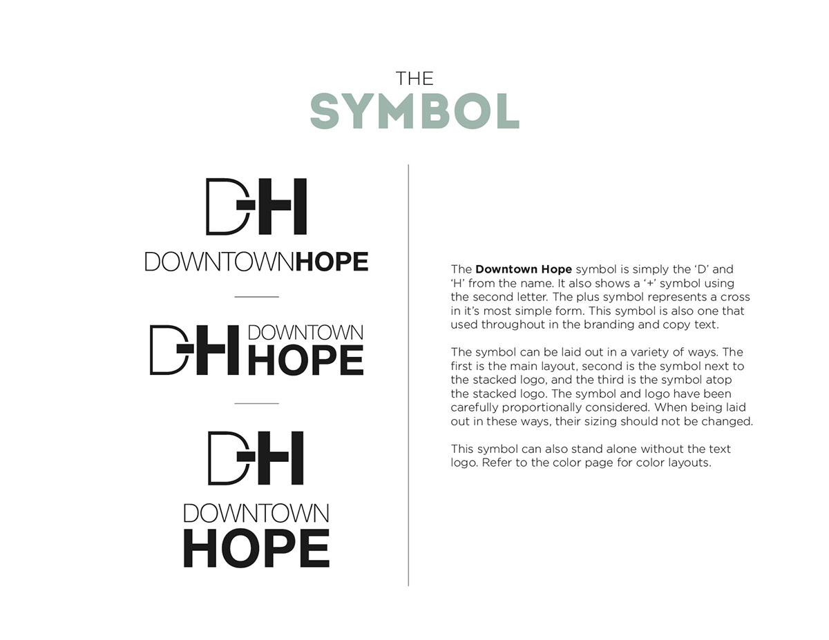 Downtown Hope church branding guidelines