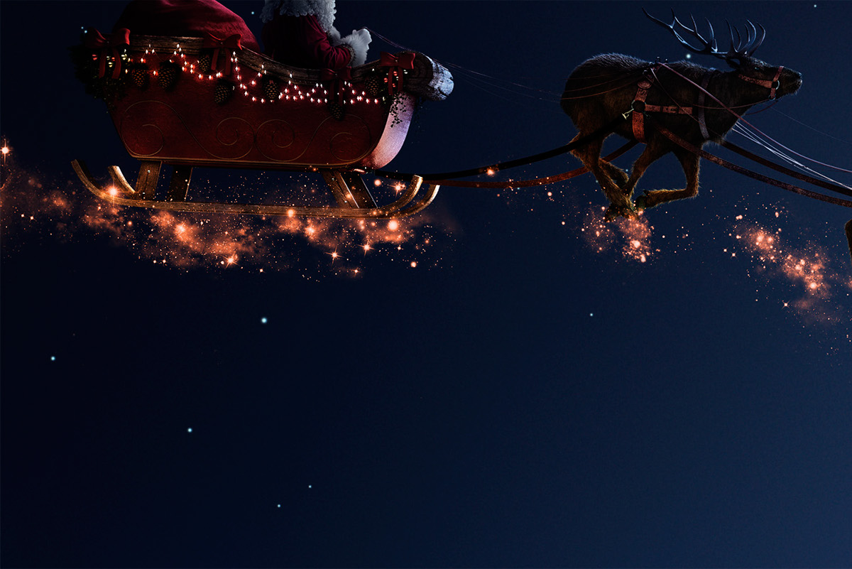 Christmas jingle bell Santa Claus reindeer natal hippo moon