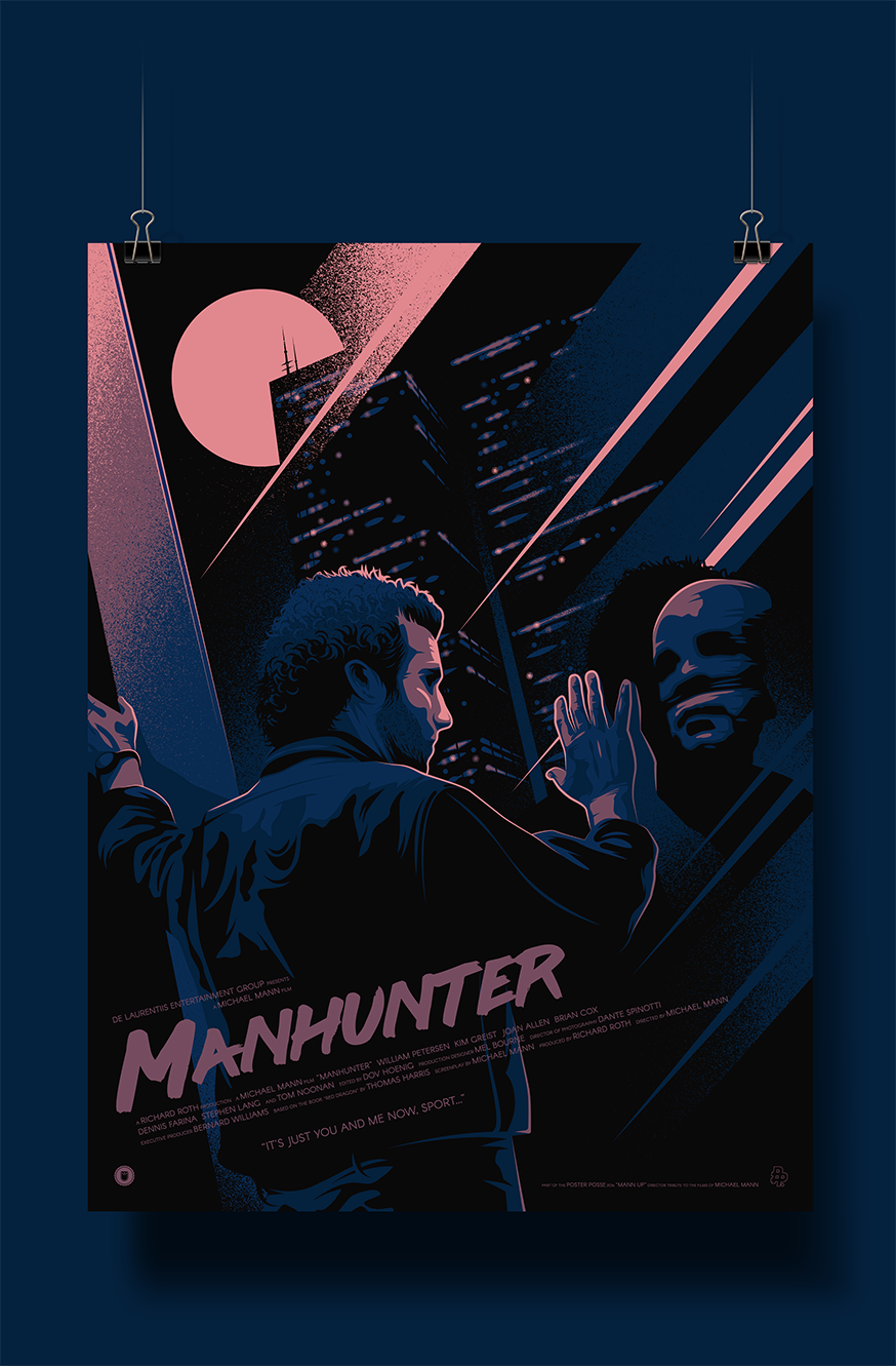 manhunter Michael Mann Mann Retro eighties movie poster Poster Posse hannibal