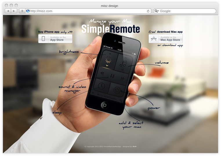ios iphone mac remote app application mac remote