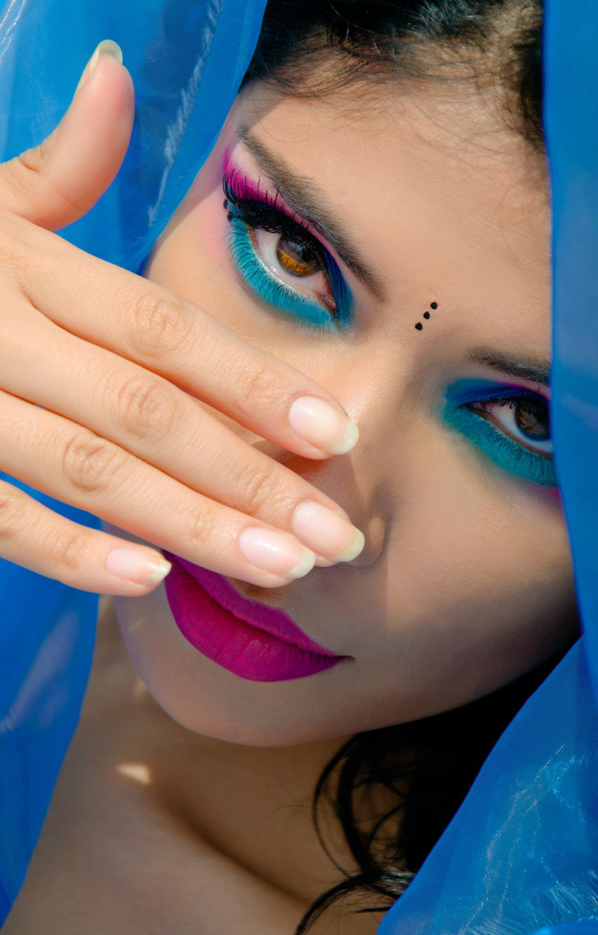 beauty makeup maquillaje colorfull turquoise