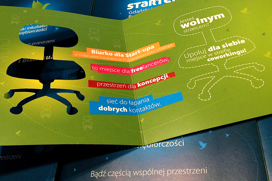 logo Logotype identity draw brochure starter Gdansk business Incubator Startup print design