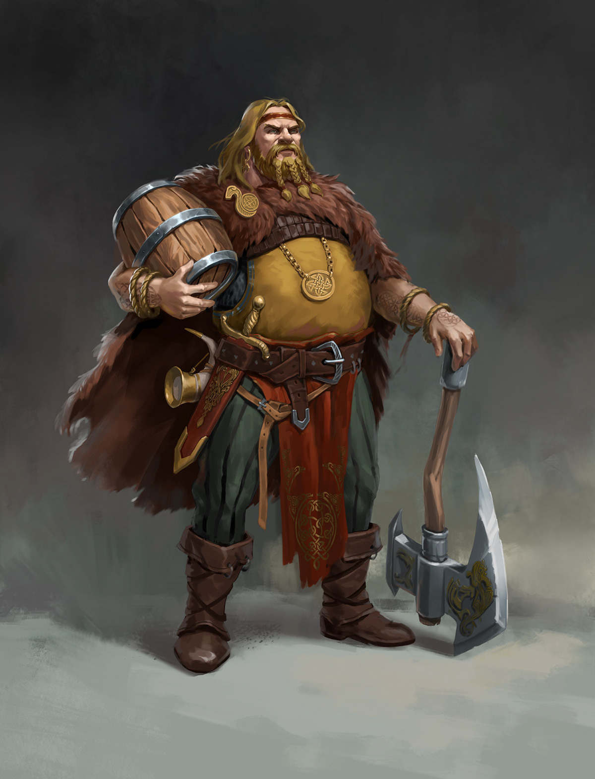 artwork Character design  concept concept art Digital Art  fantasy gameart ILLUSTRATION  viking warrior