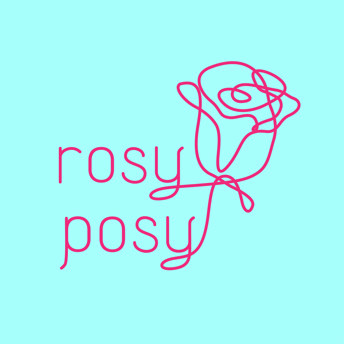branding  Clothing design etsy logo rose Rosy Posy