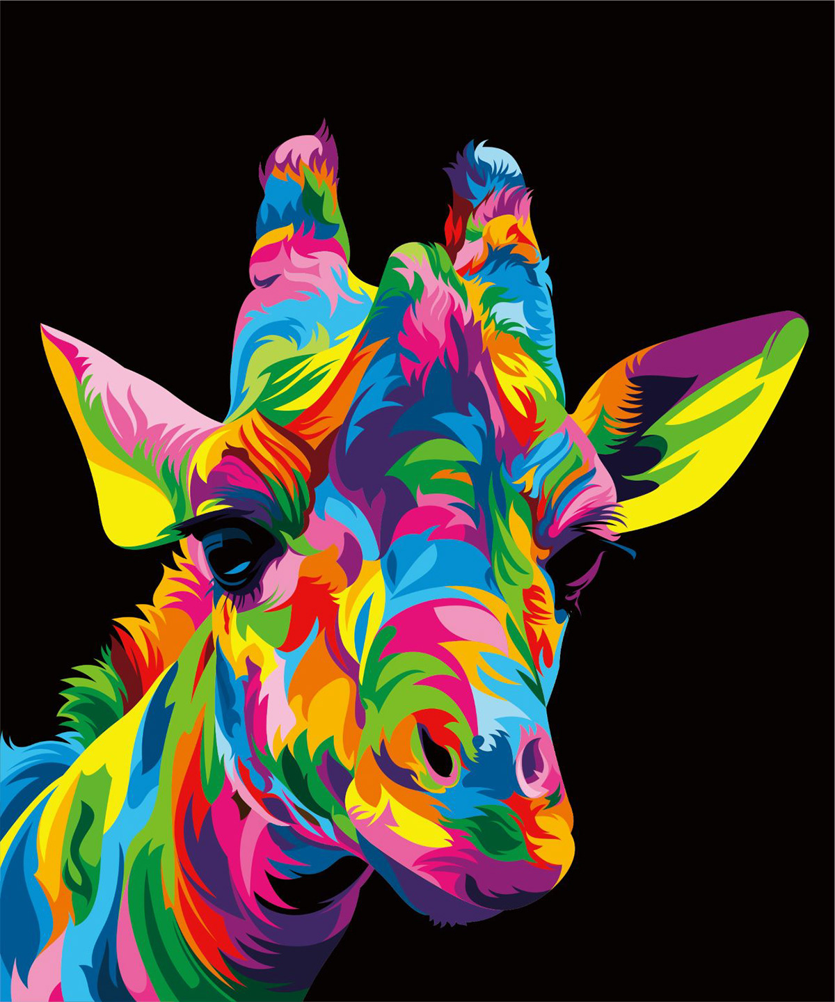 vector illustratiion rainbow colorful fullcolor artwork art animal wild Collection