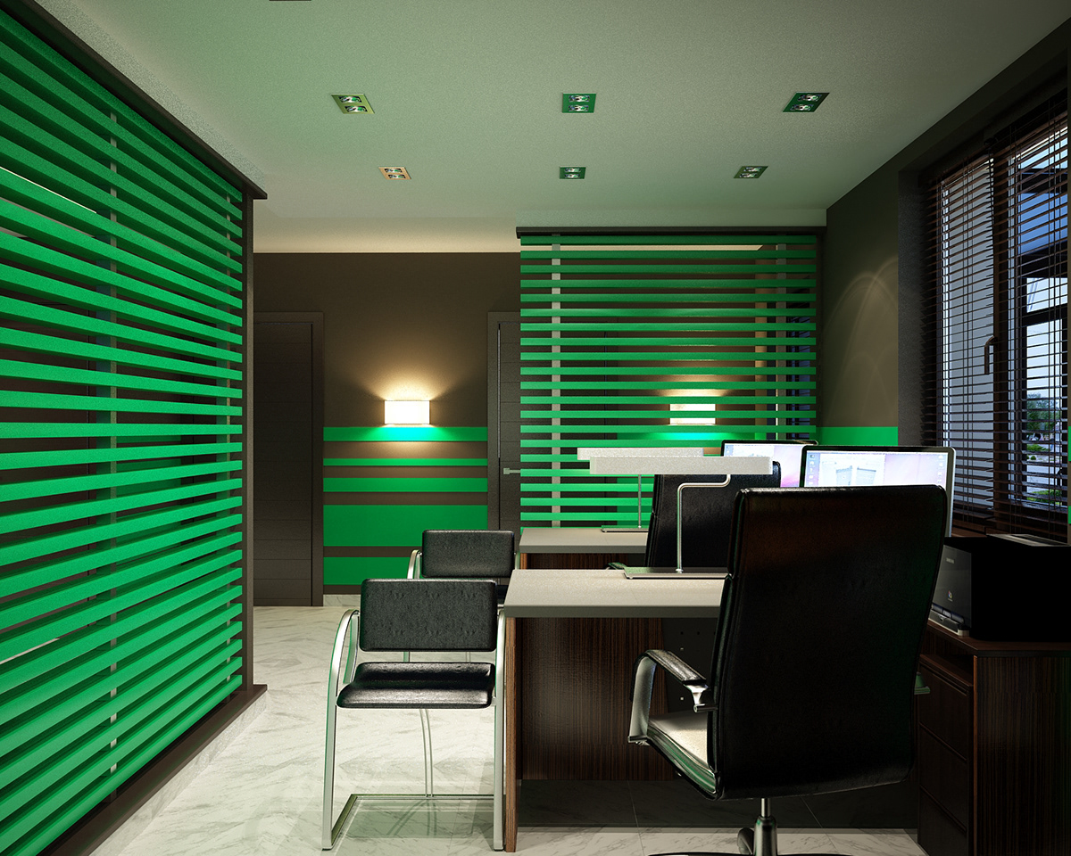 3D visualization Interior Office interior Office design