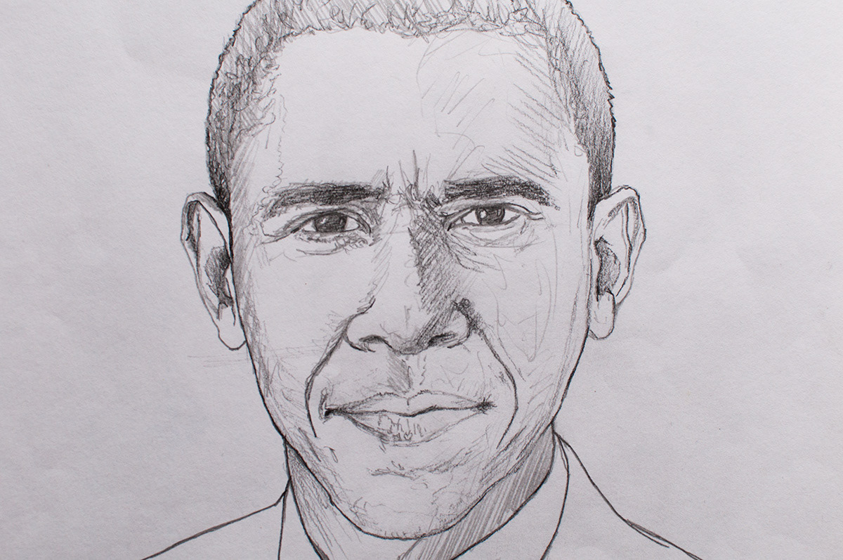 george w bush Barack Obama presidents portraits