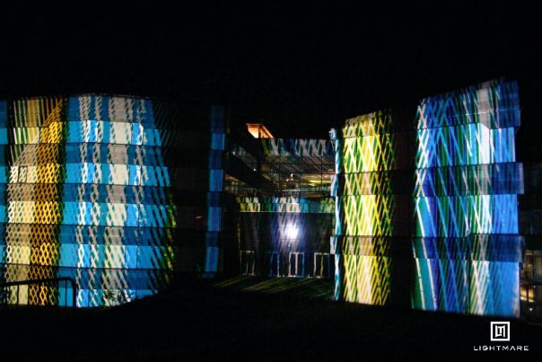 lightpainting lightmapping Pani lightmare up advertising installation Ambient visual show art