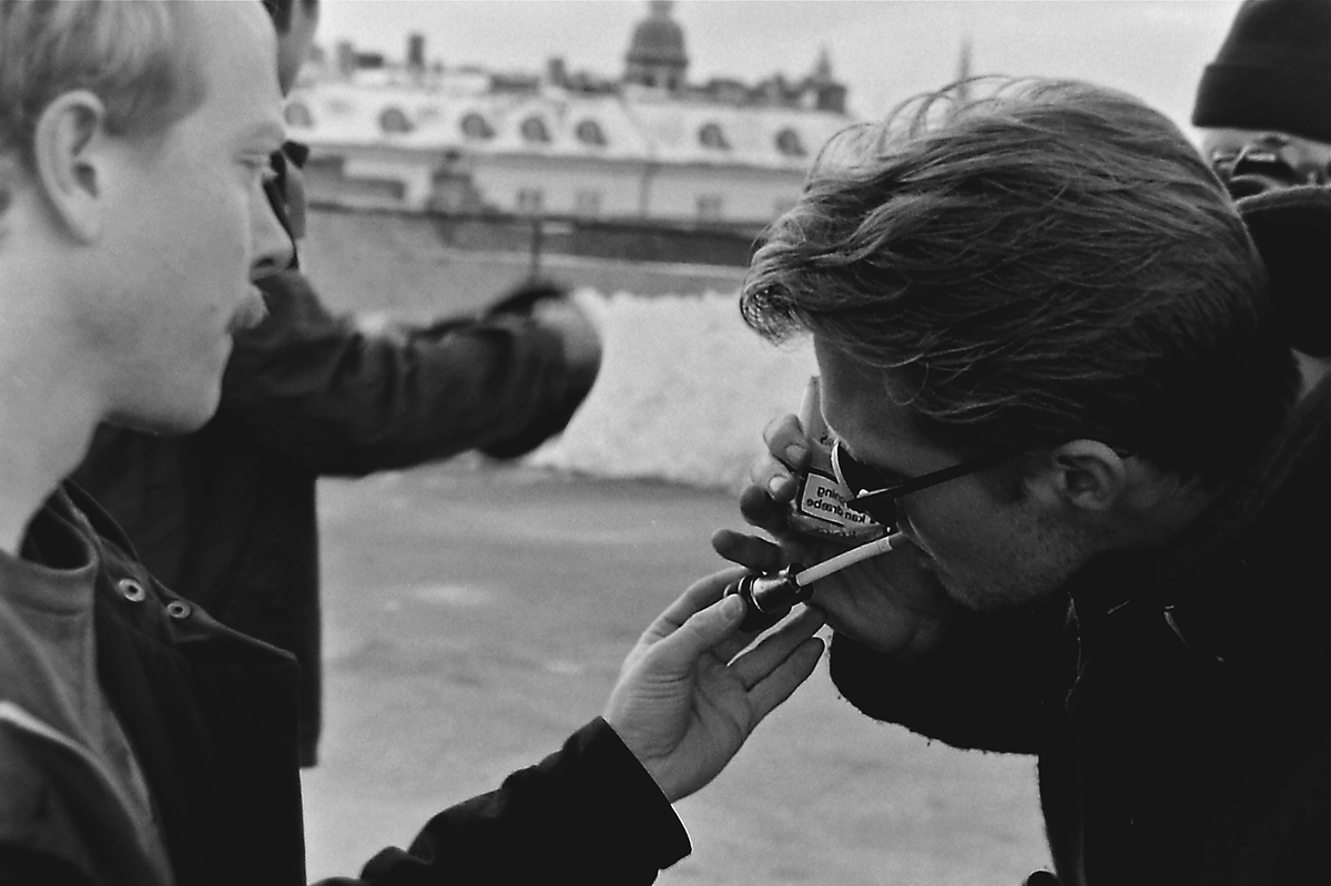 You. You. You. copenhagen Sunglasses smoking rooftop skyline cigarette rocknroll black White winter cold