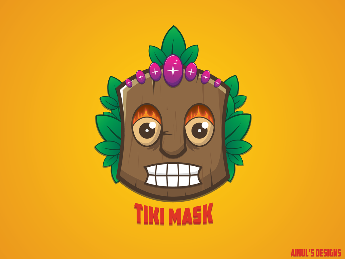 cartoon Tiki Character