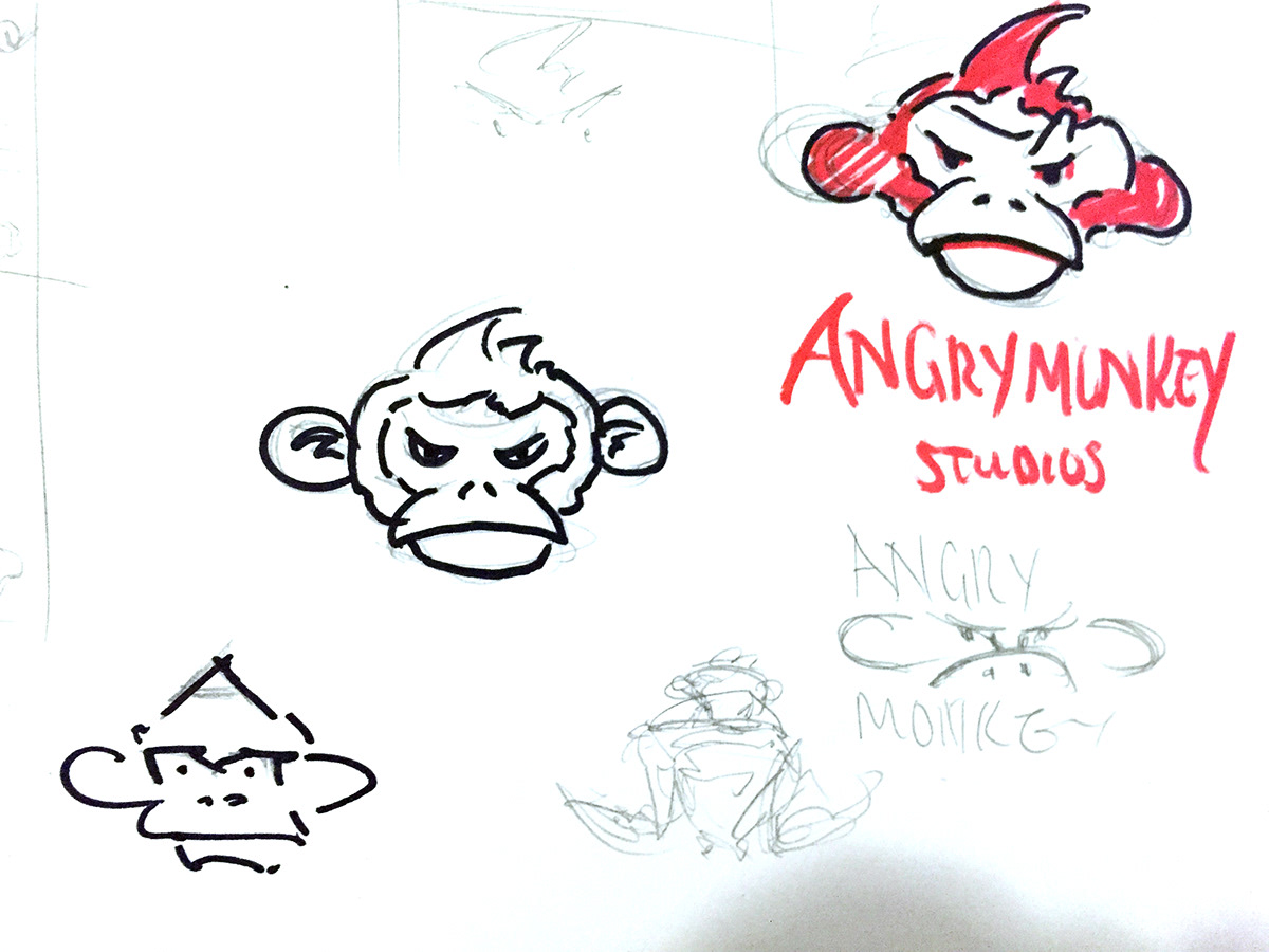 monkey logo angry studios