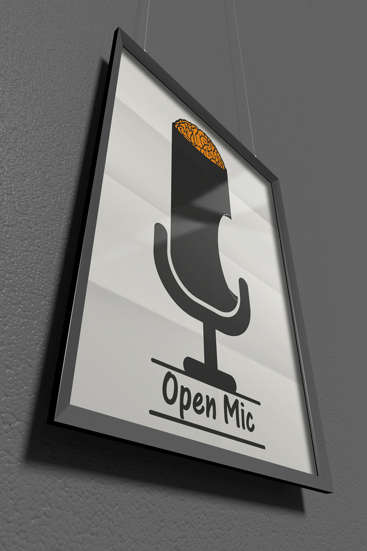 open mic Illustrator logo