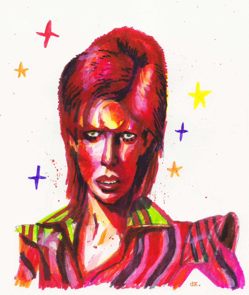 david bowie rock star rock legend Ziggy Stardust
