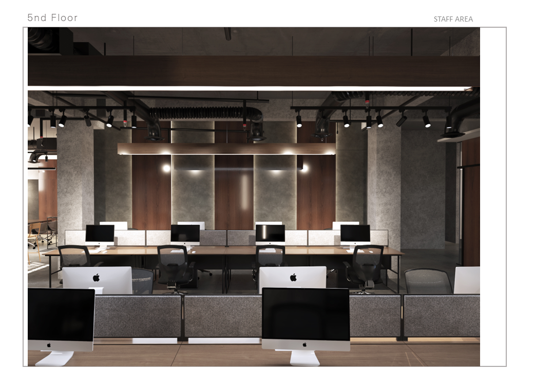 architecture Interior modern Office Design vray render