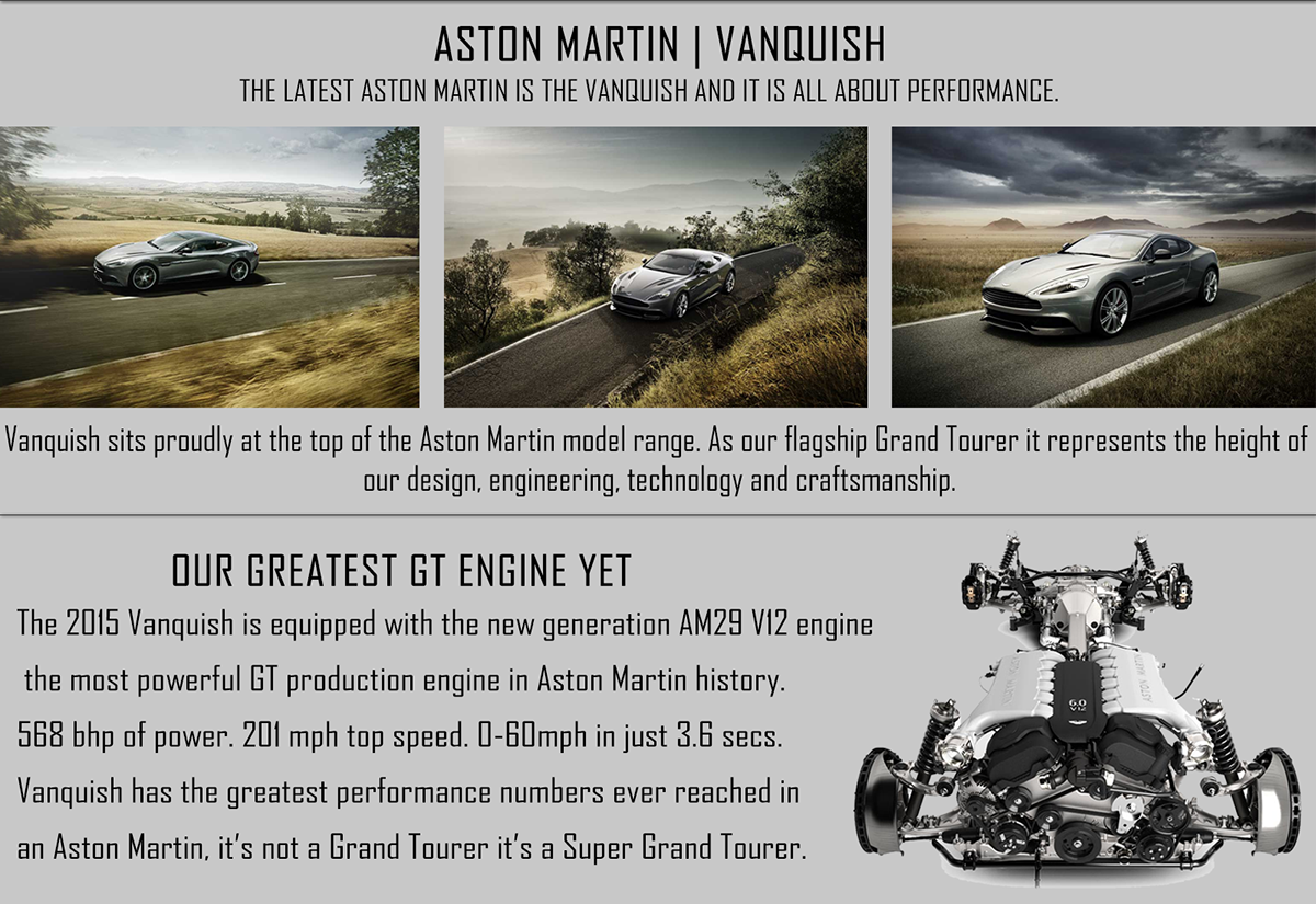 website revamp aston martin Aston Martin Website revamp photoshop cs6 graphic design Website Design
