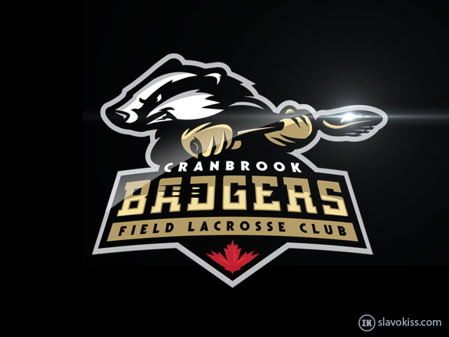 Slavo Kiss Artslinger Canada lacrosse sports logo identity brand badgers club team cranbrook Sigma Kappa Brands